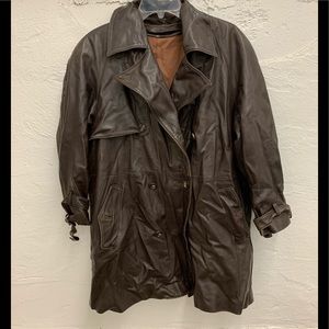 Anna Piazza Petti Leather Jacket Sz 2XL